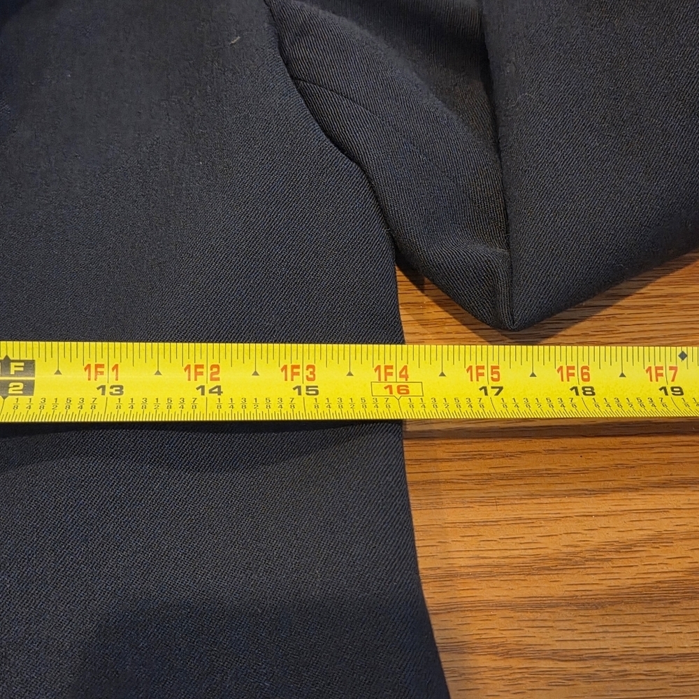 Vintage Brooks Brothers Women Long Wool Navy Blue Gold Button Coat Sz 4 Luxury - Picture 7 of 16